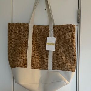 Brown and Cream Women's Sunseeker Tote Bag